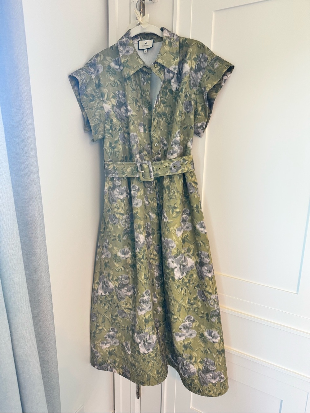 Tuckernuck Chloe Green Floral Midi Dress